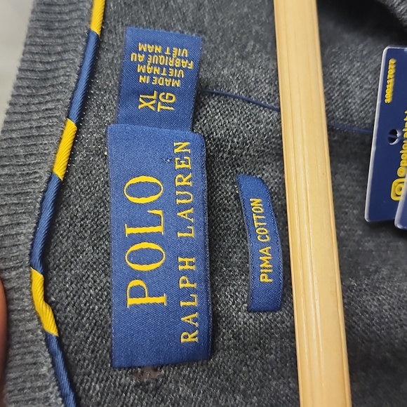 Ralph Lauren Polo Pima Cotton V-Neck Jumper Knit Mens Size XL - Picture 4 of 6